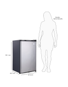 FRIGOBAR LFB-101S 85 LTS INOX 