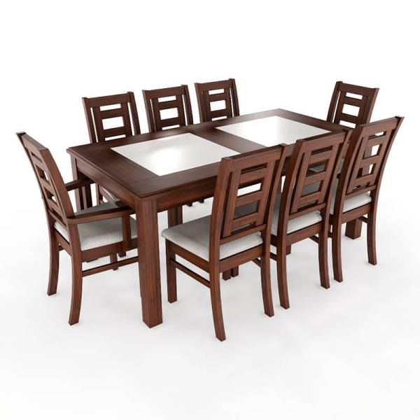 COMEDOR PORCELANATO 6S+2S NOGAL 
