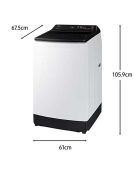 LAVADORA WA13CG5441BWZS 