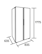 REFRIGERADOR SBS HC-598WEN 