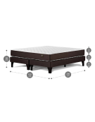 CAMA EUROPEA ERGO T NEW 2 PLAZAS BASE DIVIDIDA 150 X 200 CM 