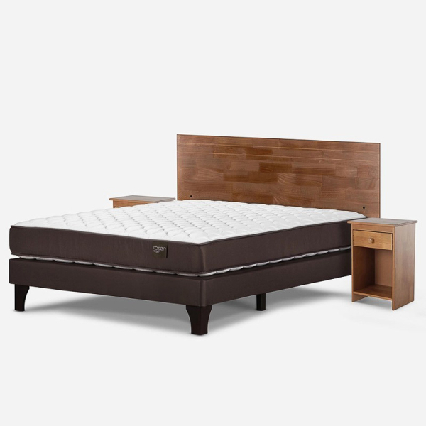 CAMA EUROPEA NEW ERGO T 2 PLAZAS 150 X 200 CM CON MUEBLES TABOR 