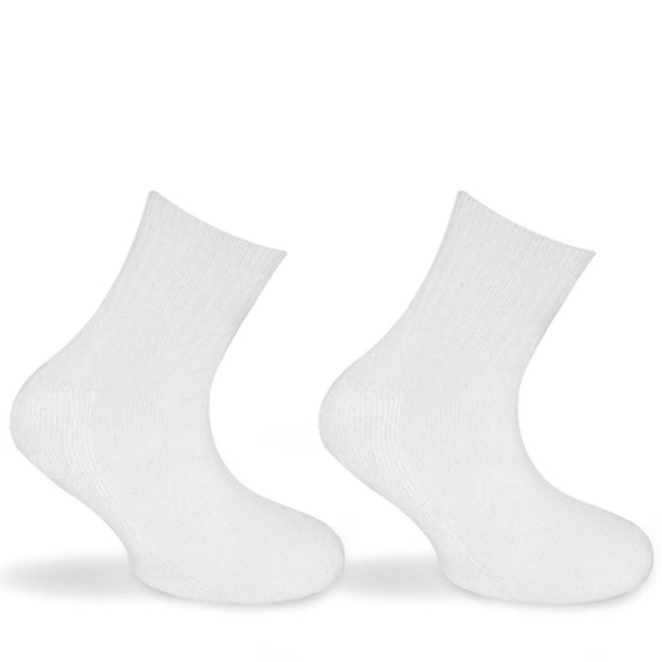 BI-PACK CALCETIN ALGODON BLANC