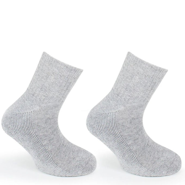 BI-PACK CALCETIN ALGODON GRIS