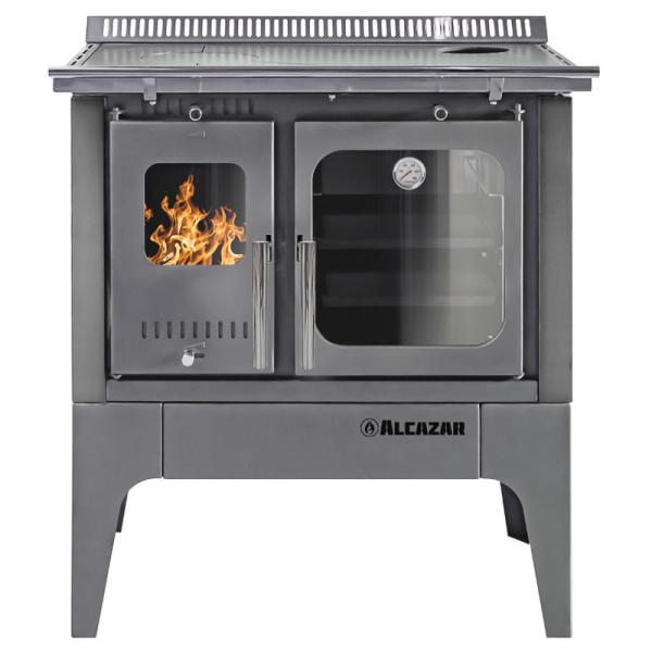 COCINA A LEÑA S-900 GRIS 