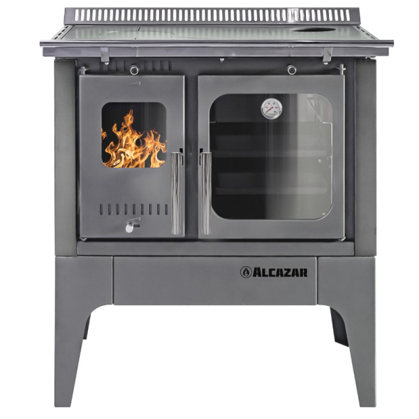 COCINA A LEÑA S-800 GRIS 