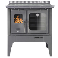 COCINA A LEÑA S-800 GRIS 