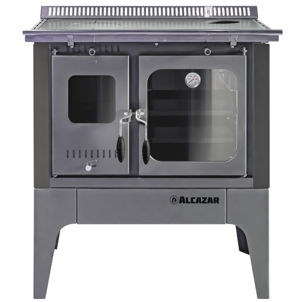 COCINA A LEÑA S-800 GRIS 