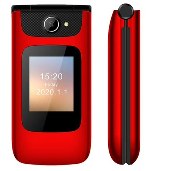 TELEFONO SENIOR 1450MAH ROJO 4G 
