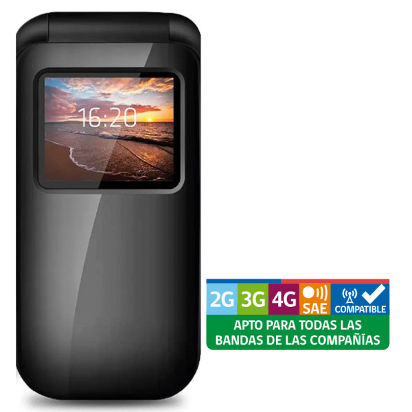 TELEFONO SENIOR TL456BK 4G 