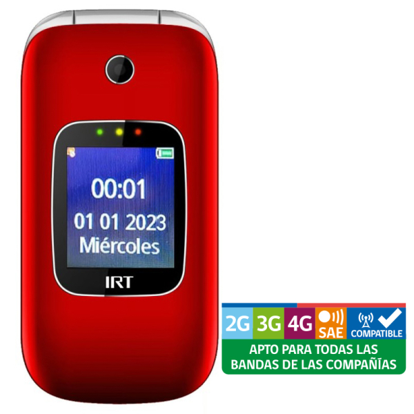 TELEF. SENIOR D330R 4G ROJO 