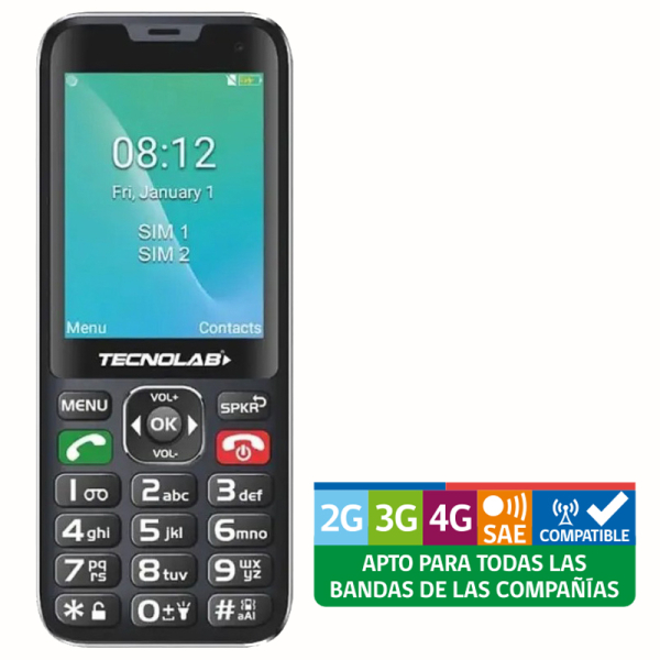 TELEFONO SENIOR TL487BK 