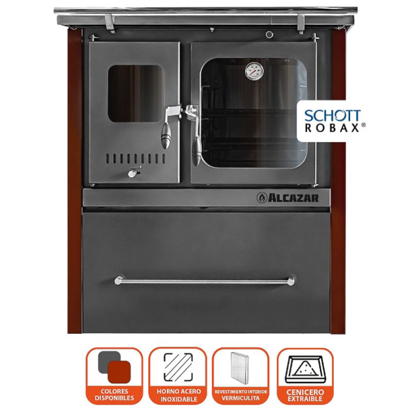 COCINA A LEÑA M-80 BURDEO 