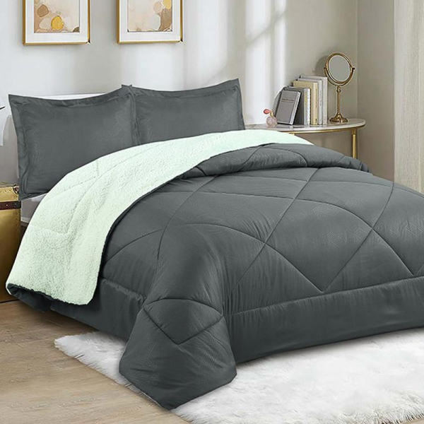 PLUMON SHERPA EMBOSSED 1.5PL GRIS 