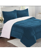 CUBRECAMA SHERPA FLANNEL 2.0PL AZUL 