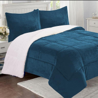 CUBRECAMA SHERPA FLANNEL 2.0PL AZUL 