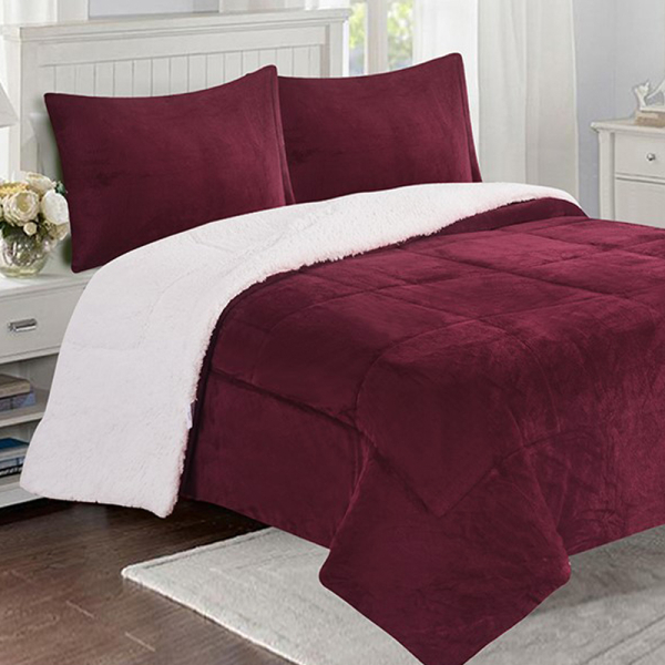 CUBRECAMA SHERPA FLANNEL 2.0PL BURDEO 