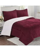 CUBRECAMA SHERPA FLANNEL 1.5PL BURDEO 