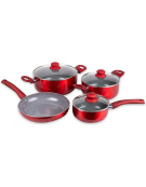 BATERIA 7PZS NAPOLES ROJO 