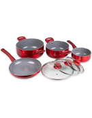 BATERIA 7PZS NAPOLES ROJO 