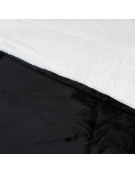 CUBRECAMA SHERPA FLANNEL NEGRO 2.0P 