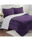CUBRECAMA SHERMA FLANNEL PURP.2.0P 