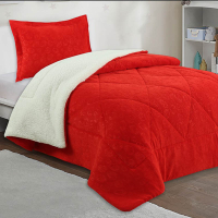 CUBRECAMA SHERPA CORAL INF.1.5P ROJO 