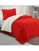CUBRECAMA SHERPA CORAL INF.1.5P ROJO 