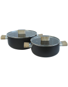 SET 2 CACEROLAS SATELLITE NEGRO 