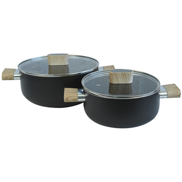 SET 2 CACEROLAS SATELLITE NEGRO 