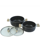 SET 2 CACEROLAS SATELLITE NEGRO 