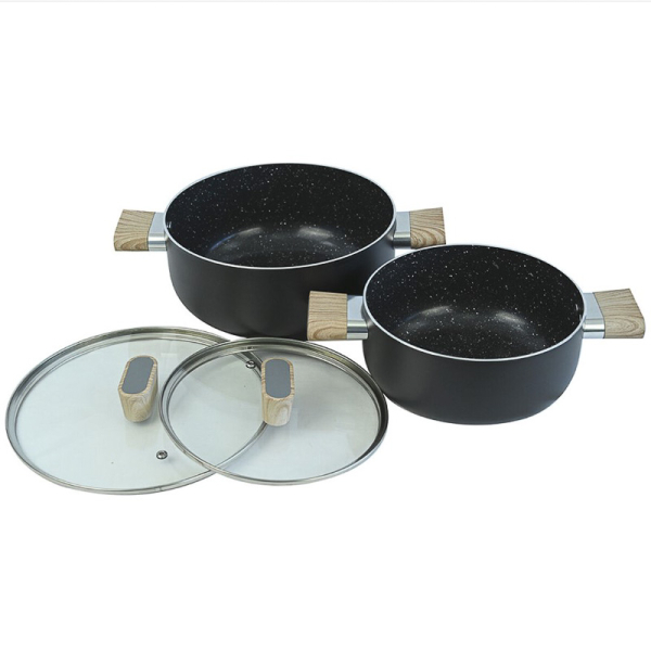 SET 2 CACEROLAS SATELLITE NEGRO 