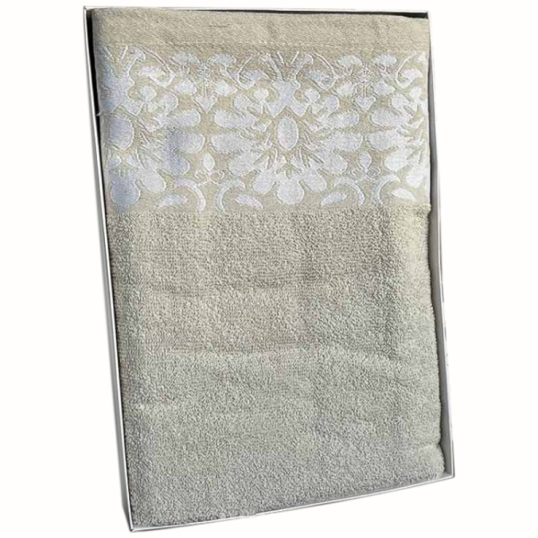 SET TOALLA OLIVIA 2PZ BEIGE 