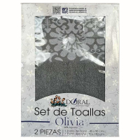 SET TOA. OLIVIA 2PZ GRIS CLARO 