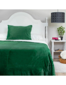 CUBRECAMA SHERPA FLANNEL VERDE 1.5P 