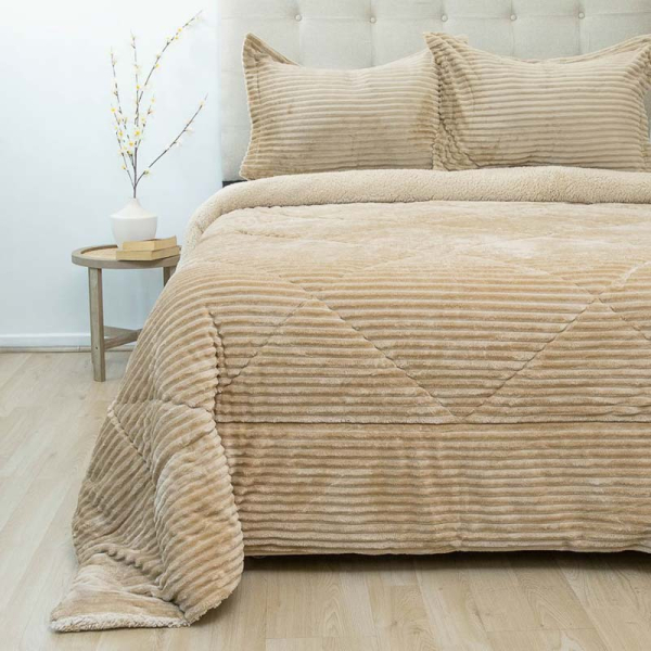 CUB. COTELON C/SH 2.5P BEIGE 