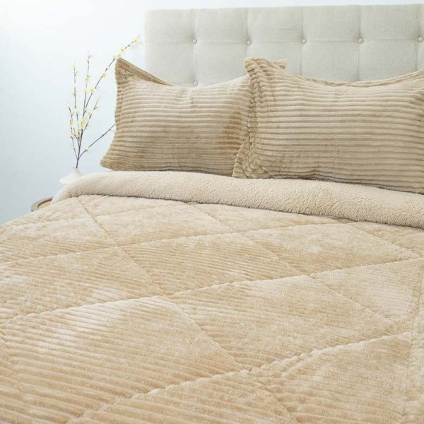 CUB. COTELON C/SH 2.5P BEIGE 