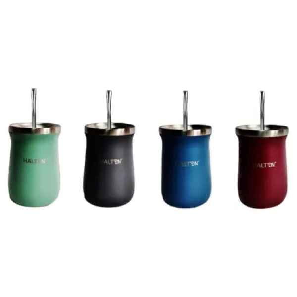 MATE ACERO INOX CON BOMBILLA