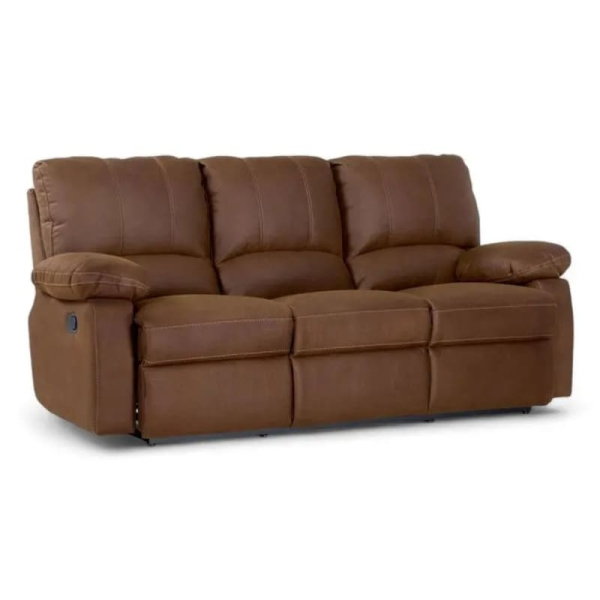 SOFA REC ARCHIE 3C TELA MARRON