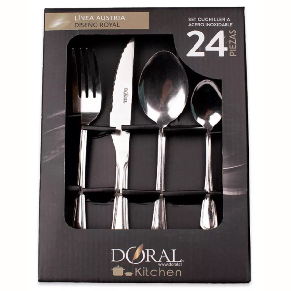 JUEGO.CUCHILLERIA AUSTRIA 24P 1.5MM 