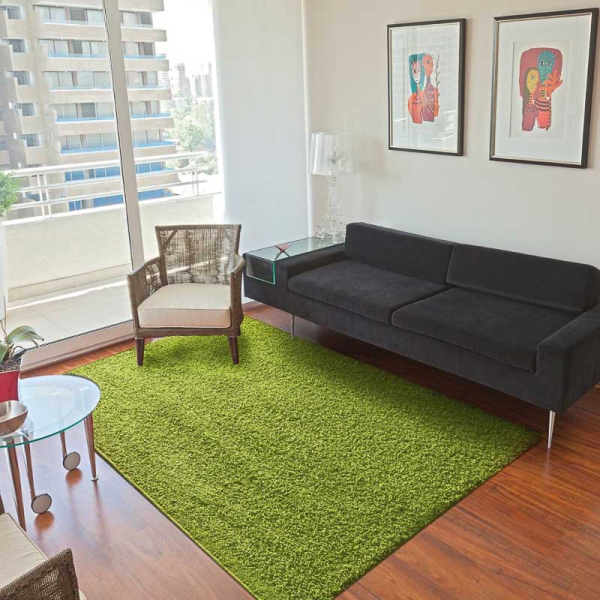 ALFOMBRA SHAGGY PREMIUM 150X200 VERDE 