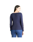 IMP POLERA TEJIDO 816508 AZUL