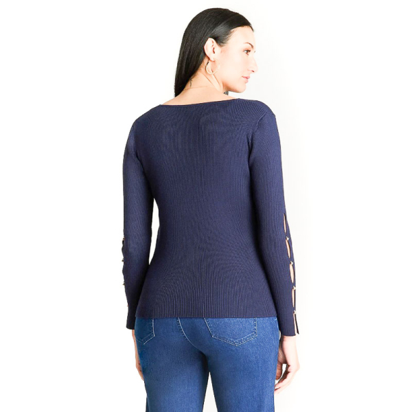 IMP POLERA TEJIDO 816508 AZUL