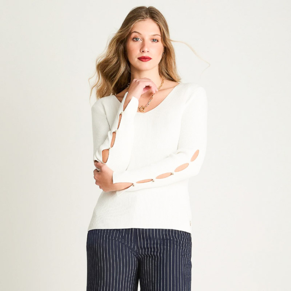 IMP POLERA TEJIDO 816508 BLANC