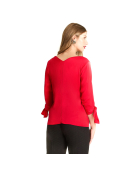 IMP BLUSA M3/4 206513 ROJO