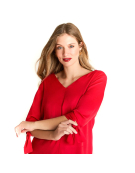 IMP BLUSA M3/4 206513 ROJO