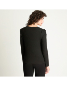 IMP POLERA RIB 106621 NEGRO