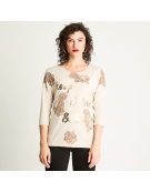 IMP POLERA ESTAMP 106625 BEIGE