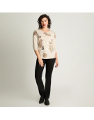 IMP POLERA ESTAMP 106625 BEIGE