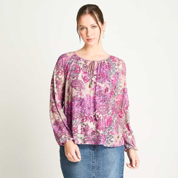 IMP POLERA PRINT 106626 MAGENT